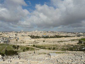 Distant shot of J'lem Old City