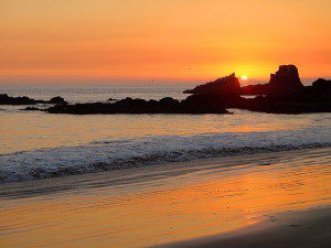 Dusk at Newport Beach