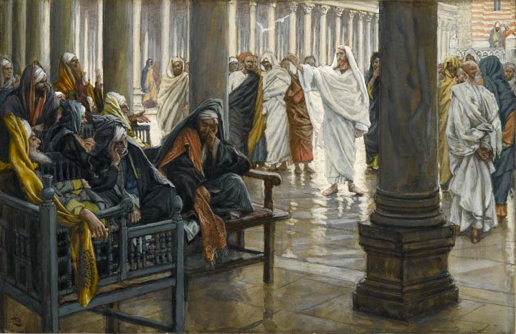 Tissot's Jesus, scribes, and Pharisees