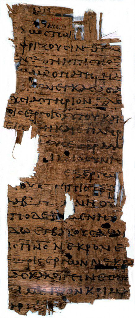 James papyrus frag.