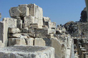 At the theater of Ephesus