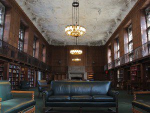 Yale library reading room