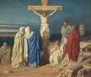 Russian painting of crucifixion