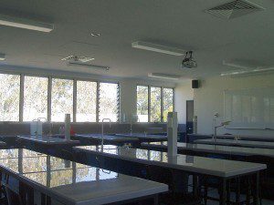 A bare naked science laboratory
