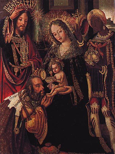 Portuguese painting of wise men