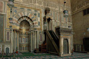 Mihrab and minbar in Sultan Hasan