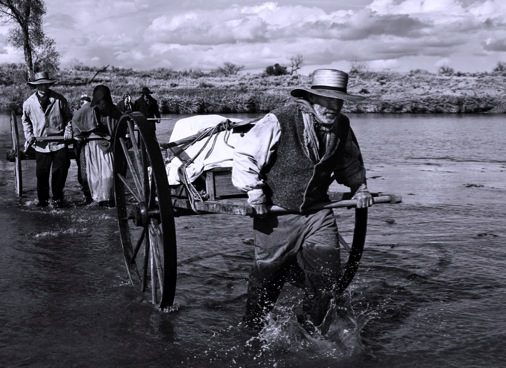 Handcart pioneers