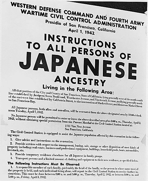 Instructions to All Persons of Japanese Ancestry