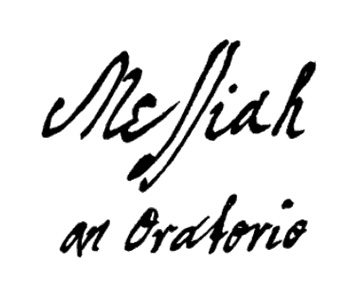 "Messiah" title page in Handel's writing