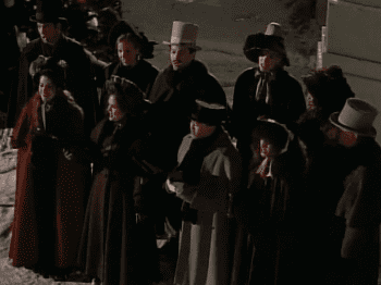 Caroling at Christmas