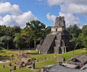 At Tikal in Guatemala, in Mesoamerica