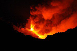 A 2011 eruption at Mt. Etna