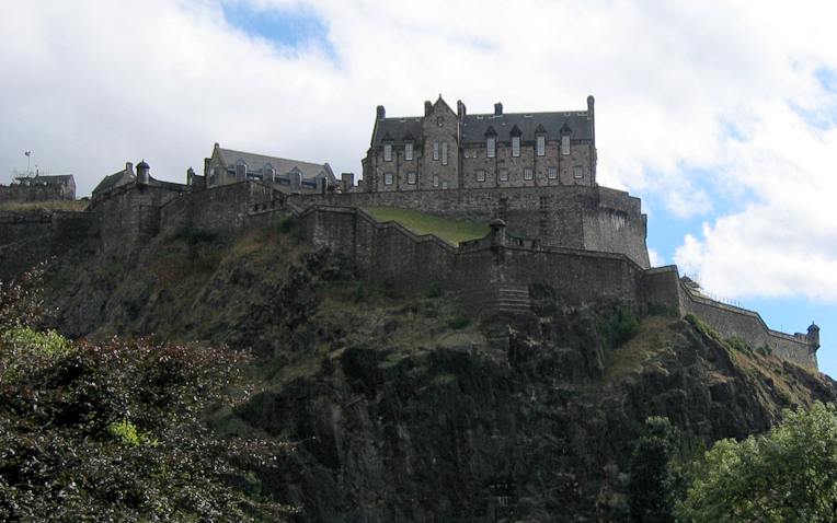 The castle in Edinburgh