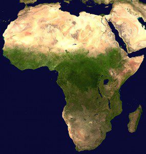 Africa from space, sort of