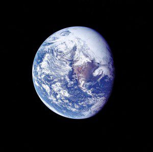 Pale blue dot from Apollo 16