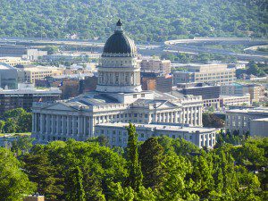 Salt Lake City's state capitol building