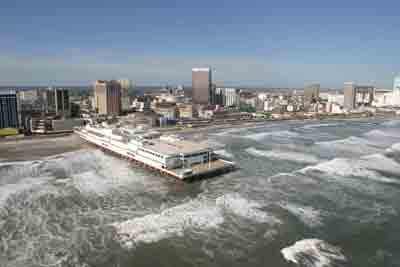 Atlantic City NJ from out to sea