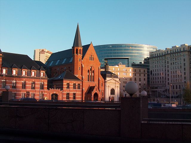 Brick and glass in Brussels