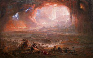 Painting of Pompeii's last moments