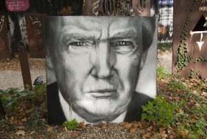 A mural of Donald Drumpf