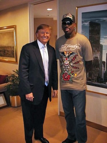 Trump with his future ambassador to North Korea