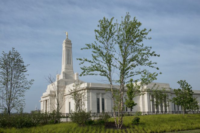 The new temple in Indiana, by daylight
