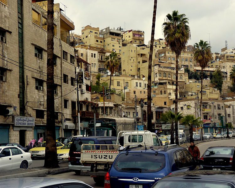 A typical street in Amman