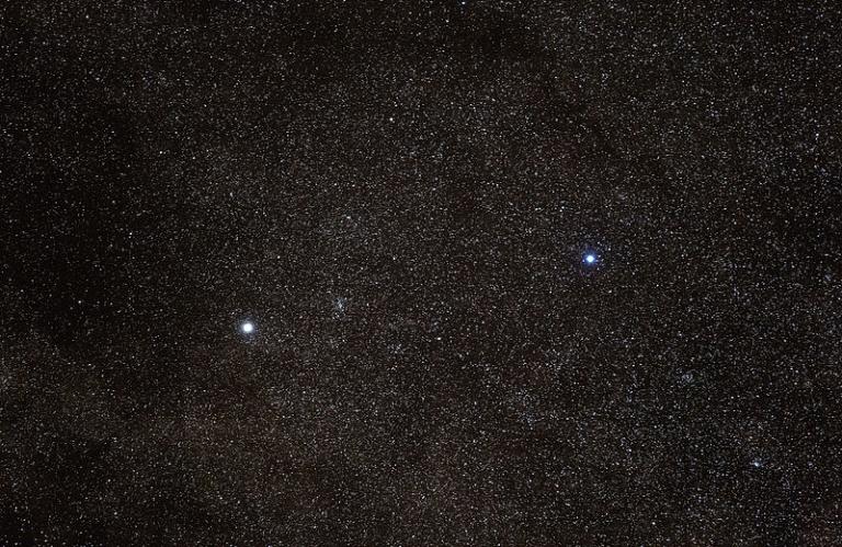 Alpha Centauri from earth
