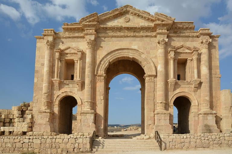 The arch of Hadrian at Jerash