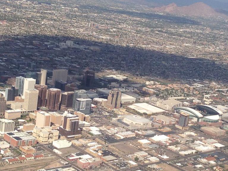 Phoenix from an airliner