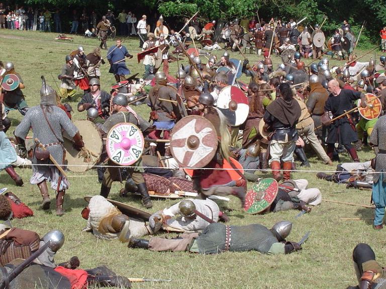 "Vikings" fighting in 2005 Denmark