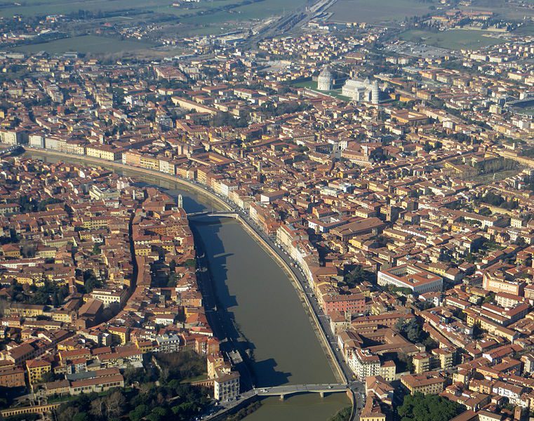 Pisa, Arno, and Leaning Tower