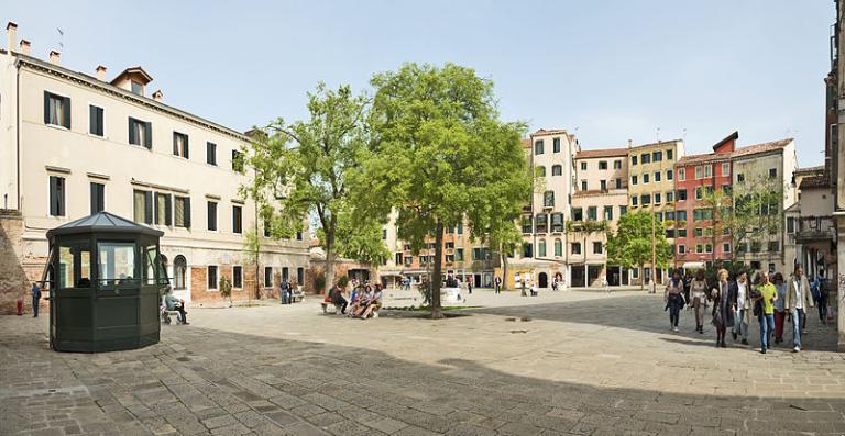 The main square of Venice's Ghetto Novo