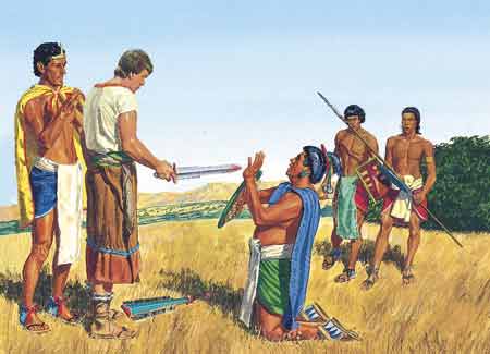 Ammon, Lamoni, and Lamoni's Dad