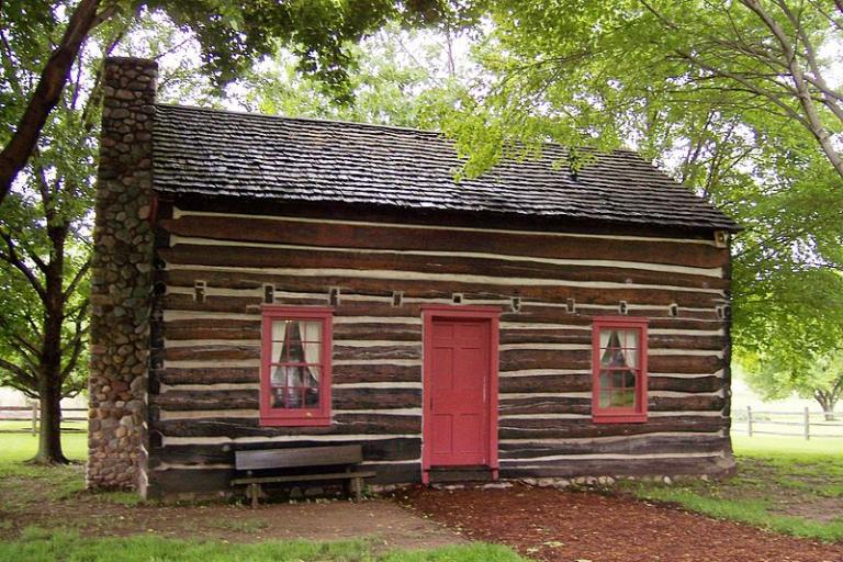 Whitmer log home, recreated