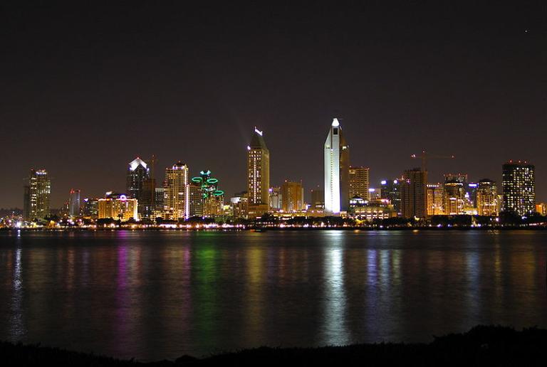 San Diego by night