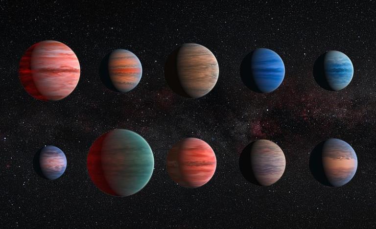 Ten big exoplanets