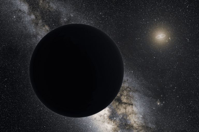Planet 9, with a distant Sun