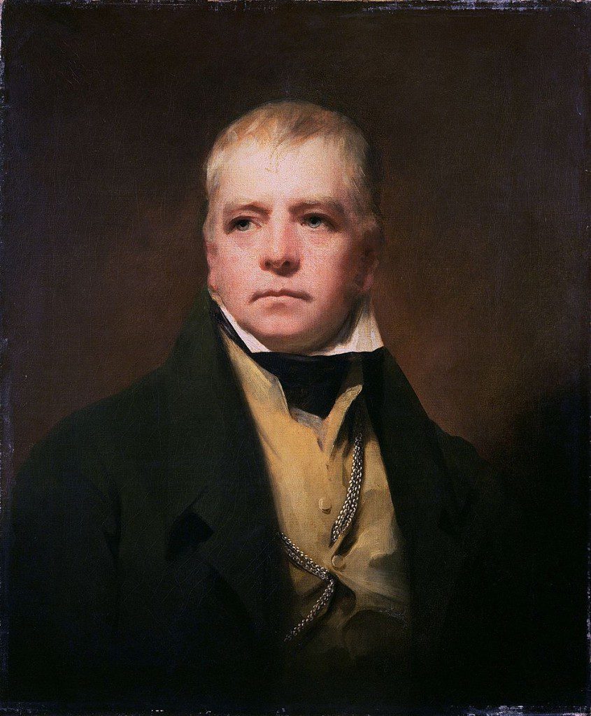 What Sir Walter Scott looked like in 1822