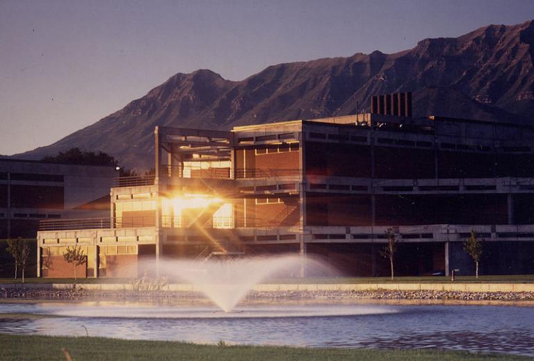 UVU photo with fountain