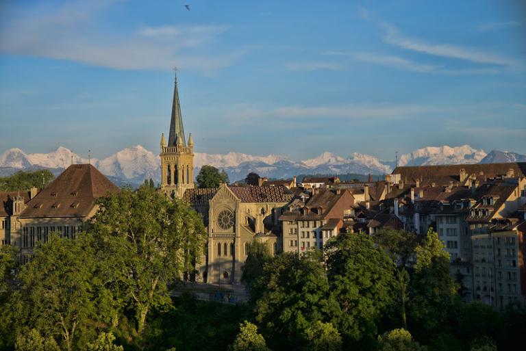Bern on an exceptionally clear day