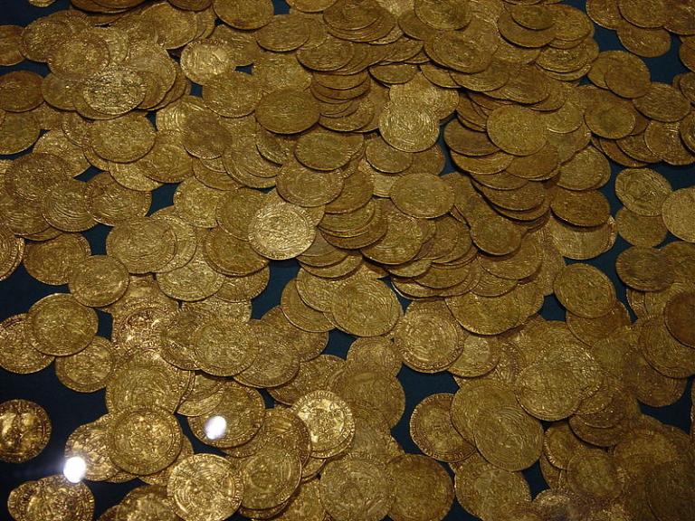 An ancient hoard of gold coins from Britain