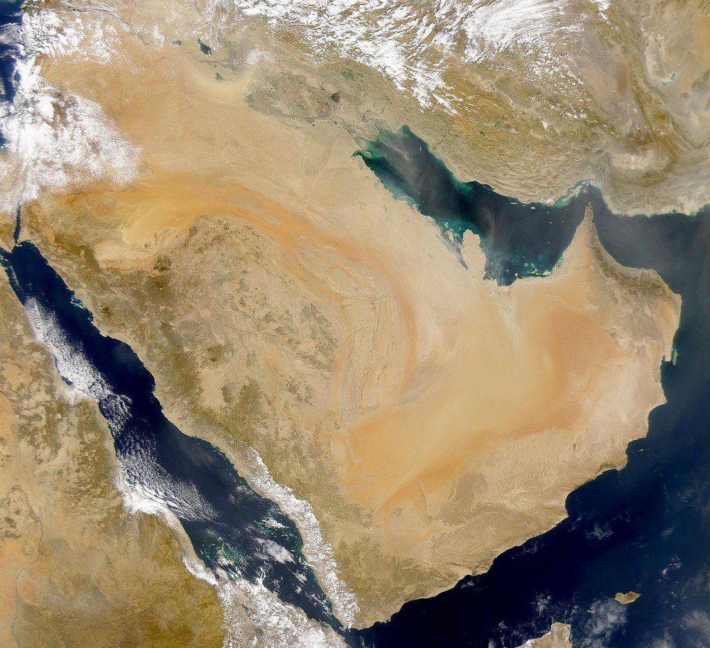 NASA does the Arabian Peninsula