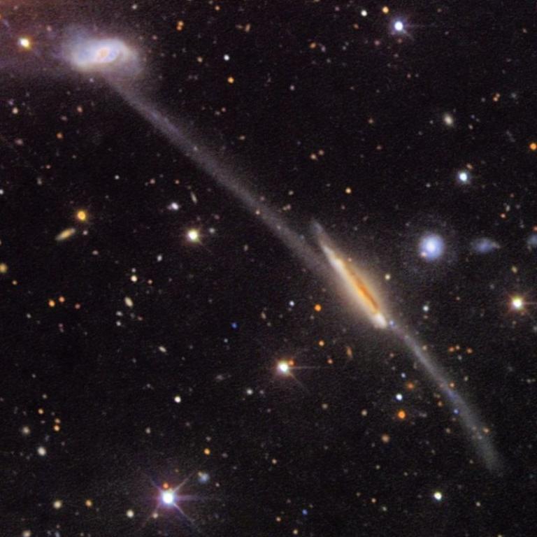 Two interacting galaxies