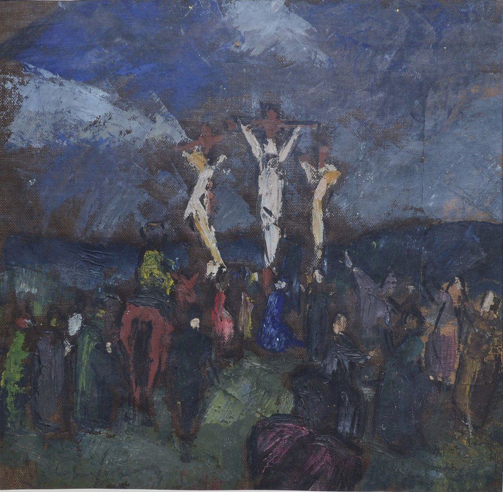 Hungarian crucifixion painting