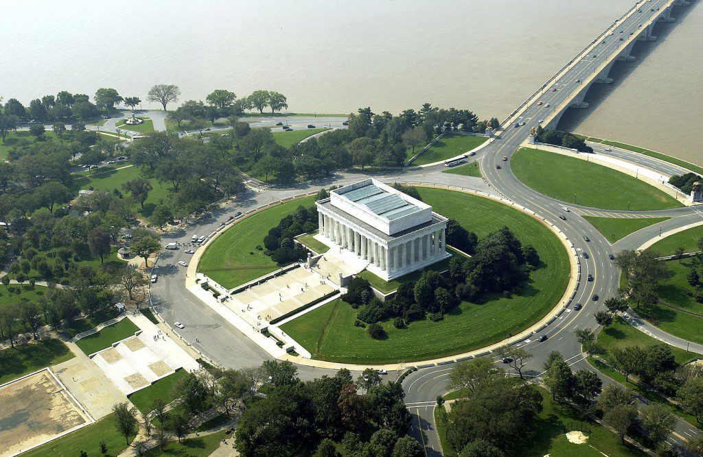 DC's Lincoln Memorial from the air