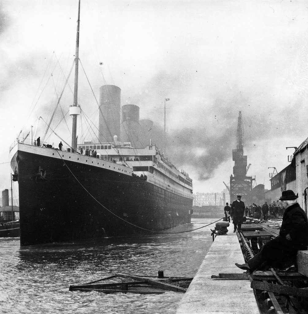 Titanic departs, forever
