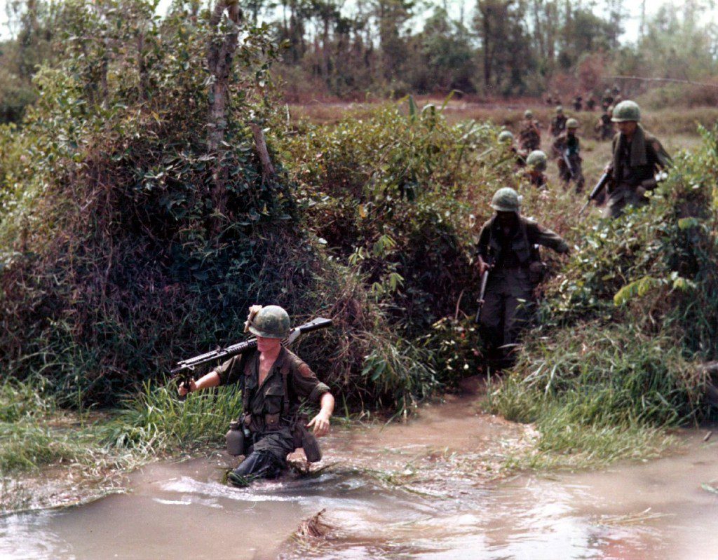 A scene from the Vietnam War