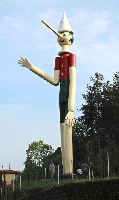 Statue of Pinocchio somewhere