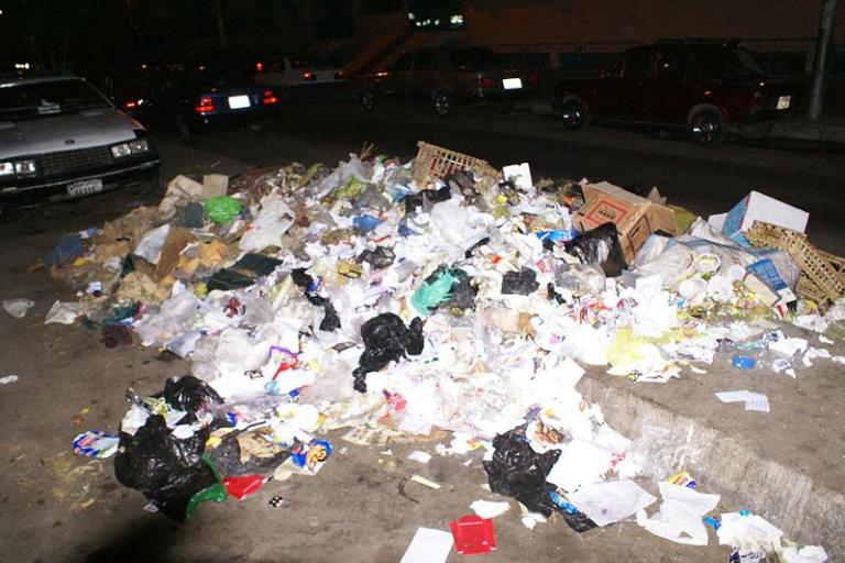A heap of garbage in Cairo